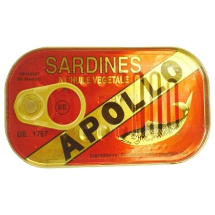 Poza cu SARDINE îN ULEI VEGETAL APOLLO, 125GR