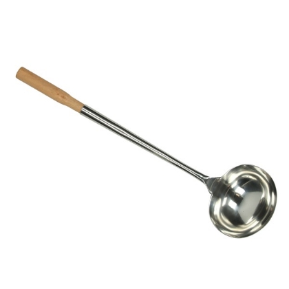 Poza cu Lingură pentru wok cu mâner din lemn, 175 mm