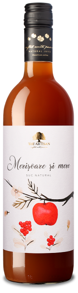Poza cu Suc natural de merişoare şi mere, The Artisan, 750 ml