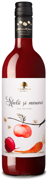 Poza cu Suc natural de sfeclă, morcovi şi mere, The Artisan, 750 ml