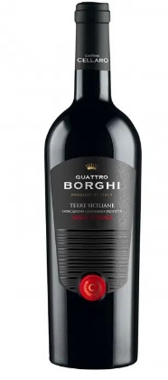 Poza cu QUATTRO BORGHI NERO D'AVOLA DOC, 0.75L