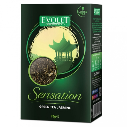 Poza cu Ceai verde cu iasomie, Evolet, 70 g