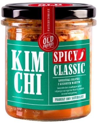 Poza cu Kimchi clasic picant pasteurizat, Old Friends, 280 g