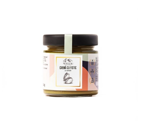 Poza cu Cremă tartinabilă cu fistic şi curmale, Nuvolau, 220g