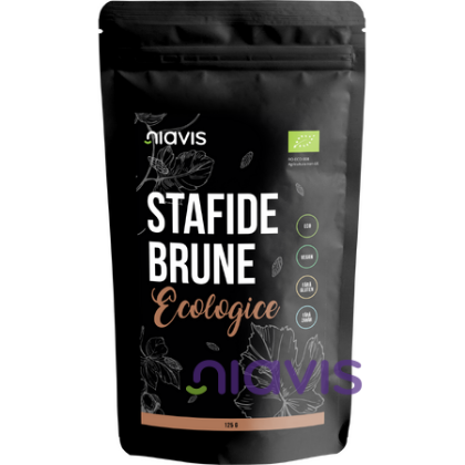 Poza cu Stafide brune ecologice, Niavis, 125g