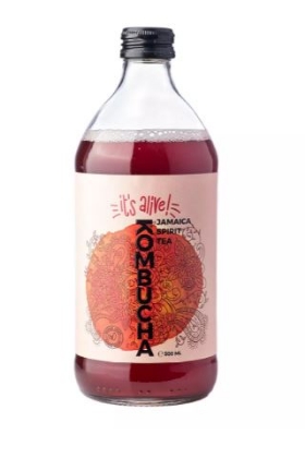 Poza cu Kombucha Jamaica Spirit Tea, It's Alive, 500ml