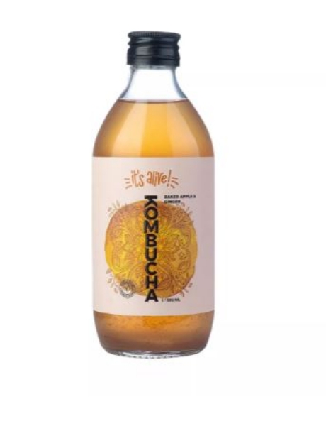 Poza cu  KOMBUCHA BAKED APPLE & GINGER TEA 330ML