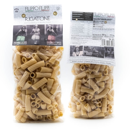 Poza cu RIGATONI DIN GRIS DE GRAU DUR FILIPPO FILIPPI 500GR