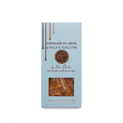 Poza cu Ciocolată cu lapte şi Pailette Feuilletine, Guilty Pleasure, 100g