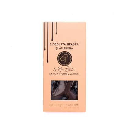 Poza cu Ciocolată neagră cu Amarena, Guilty Pleasure, 100g