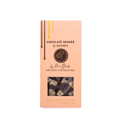 Poza cu Ciocolată neagră cu ghimbir, Guilty Pleasure, 100g