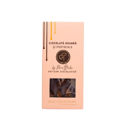 Poza cu Ciocolată neagră cu portocale, Guilty Pleasure, 100g