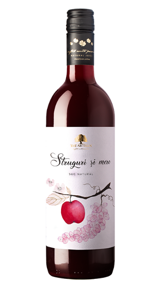 Poza cu Suc natural de struguri şi mere, The Artisan, 0.75 l