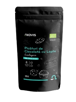 Poza cu PICATURI DE CIOCOLATA CU LAPTE BIO 125GR