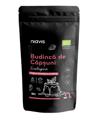 Poza cu Budincă de caise fără gluten Bio, Niavis, 100g
