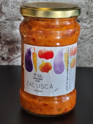 Poza cu Zacuscă clasică, uşor picantă, Dealurile Uilei, 314 ml