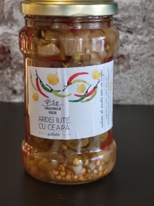 Poza cu Salată de ardei iute cu ceapă, 320 g, Dealurile Uilei