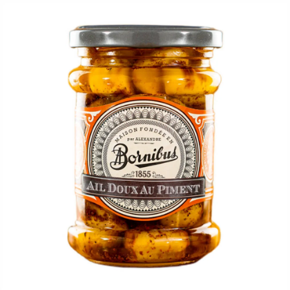 Poza cu Usturoi dulce cu ardei iute, Bornibus, 250 g