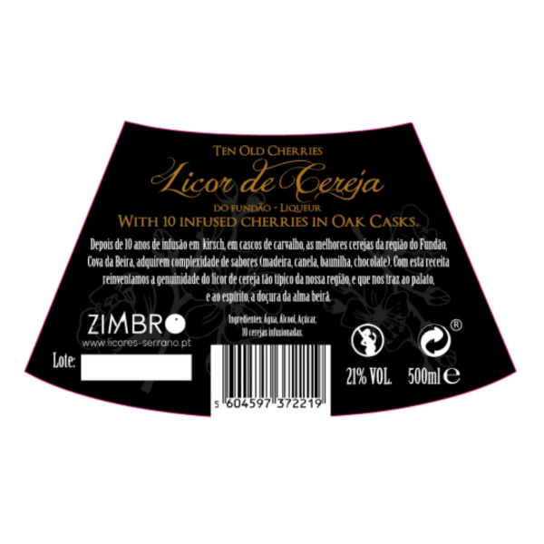Poza cu Lichior de cireşe Fundao, Zimbro, 500 ml