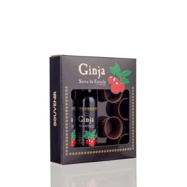 Poza cu Set 2 mini lichior de cireşe Ginja Serra Estrela  2X50 ml 