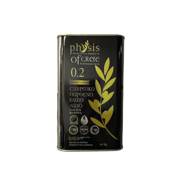 Poza cu Ulei de măsline extra virgin, aciditate 0.29%, Physis of Crete, 1 l 