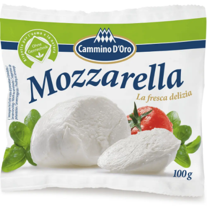 Poza cu Mozzarella în zer, 45% grăsime, Cammino d'Oro, 100g