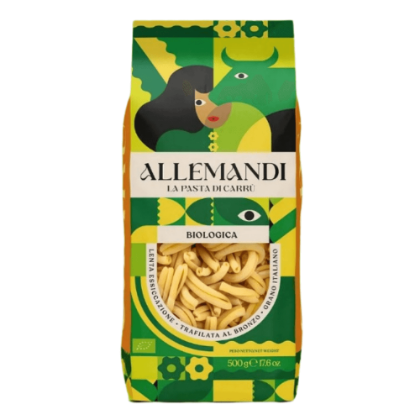 Poza cu Paste artizanale din grâu dur italian Bio,  Caserecce, Allemandi, 500g