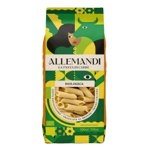 Poza cu Penne artizanale din grâu Bio, Allemandi, 500g