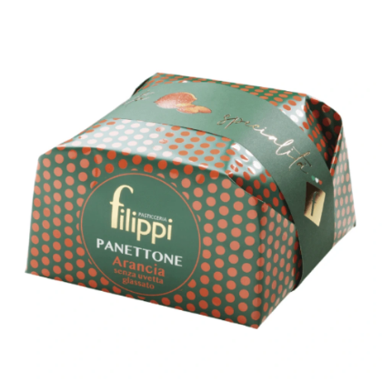 Poza cu Panettone cu portocale confiate, fără stafide, Pasticceria Filippi, 500g