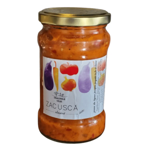 Poza cu Zacuscă clasică, uşor picantă, Dealurile Uilei, 314 ml