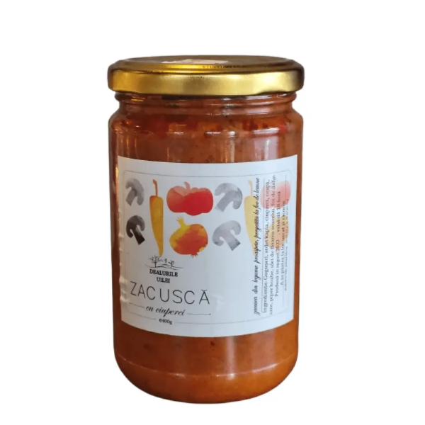 Poza cu Zacuscă cu ciuperci, Dealurile Uilei, 314 ml