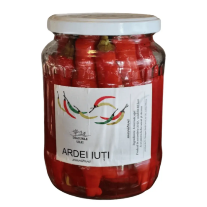 Poza cu Ardei iuţi muraţi, Dealurile Uilei,  620 g