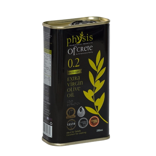 Poza cu Ulei de măsline extra virgin, aciditate 0.29%, Physis of Crete, 250 ml 