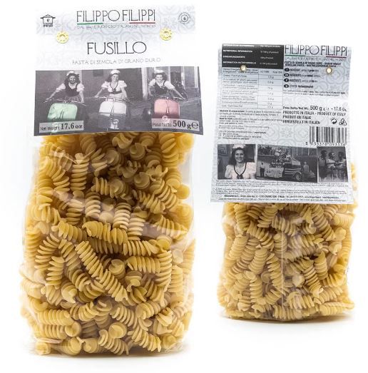 FUSILLI DIN GRIS DE GRAU DUR FILIPPO FILIPPI 500GR