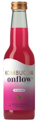 KOMBUCHA ONFLOW CU SFECLA SI MANGO 330ML