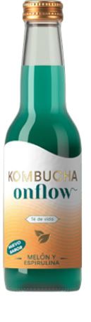 KOMBUCHA ONFLOW CU PEPENE SI SPIRULINA 330ML