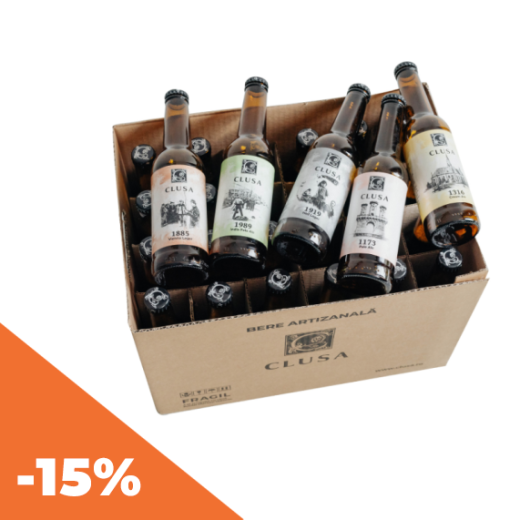 Pachet 24 beri Clusa la 0,33 l cu 15% reducere