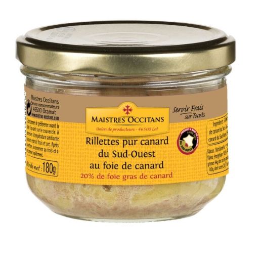 RILLETTES DE RAȚĂ CU 20% FOIE GRAS